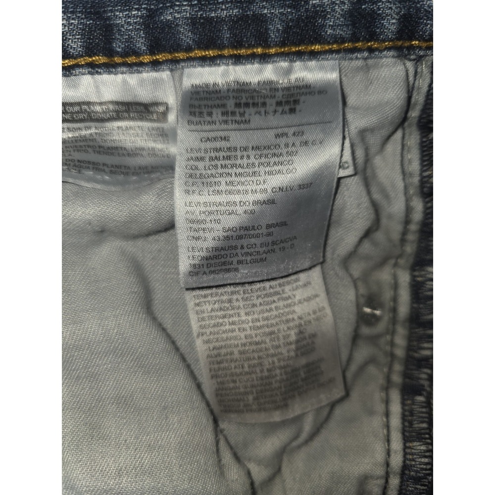 Levi's 550 Denim Stonewash Blue 36x30 Relaxed Fit Jeans - Picture 9 of 10